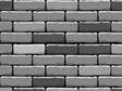 Grey  Brick Vinyl Wrap Pattern~Rwraps Series 914 Digitally Printed Vinyl Wrap~0