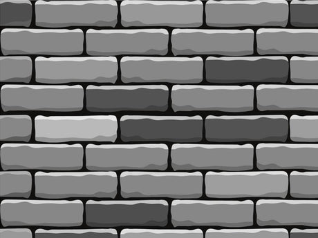 Grey  Brick Vinyl Wrap Pattern~Rwraps Series 914 Digitally Printed Vinyl Wrap~0