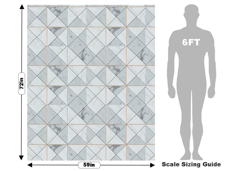 Grey Diamonds Tile Vehicle Wrap Scale~Rwraps Series 914 Grey Diamonds Tile Measurements~2