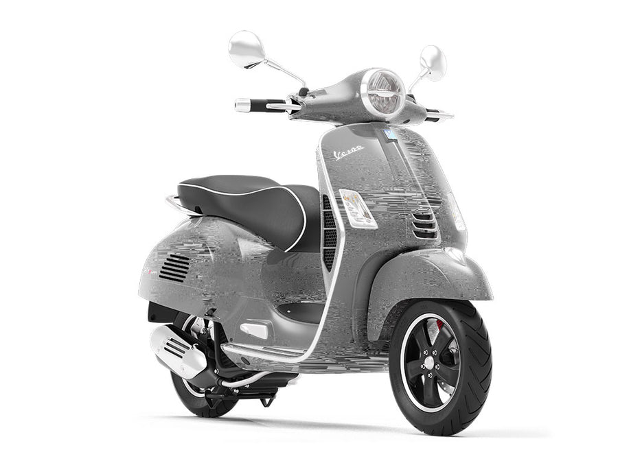 Grey Distortion Technology Vespa Scooter Wrap Film