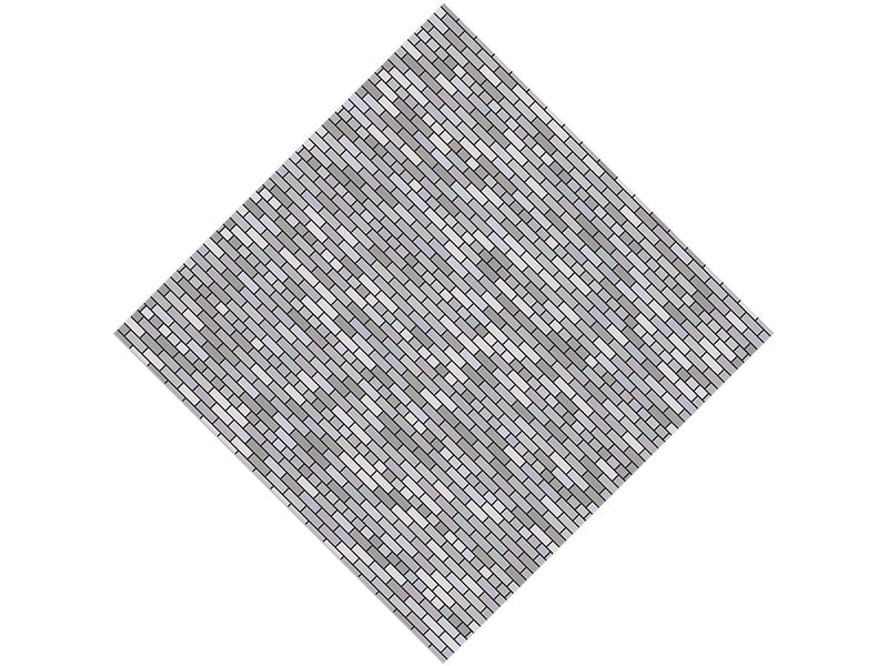 Grey  Brick Vinyl Wrap Pattern