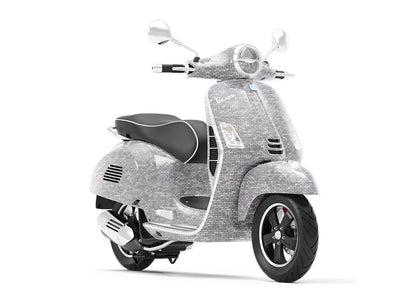 Grey  Brick Vespa Scooter Wrap Film