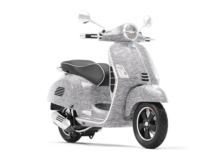 Grey  Brick Vespa Scooter Wrap Film