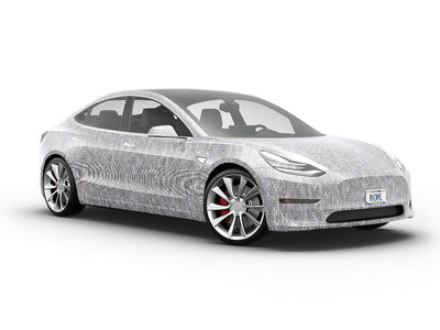 Grey  Brick Vehicle Vinyl Wrap
