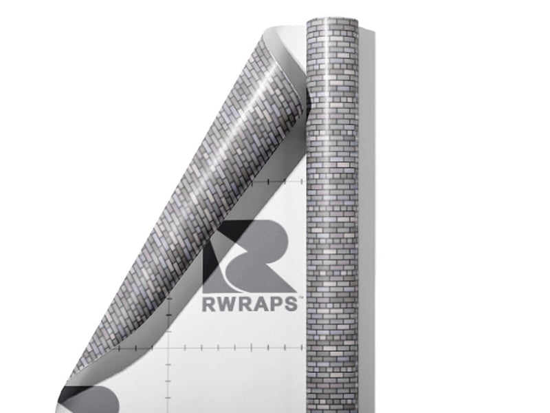 Grey  Brick Wrap Film Sheets~Rwraps Series 914 Grey  Brick Scrolled Sheet~4