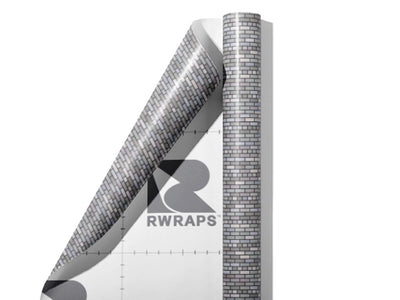 Grey  Brick Wrap Film Sheets~Rwraps Series 914 Grey  Brick Scrolled Sheet~4