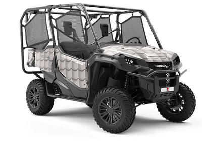 Grey Lipped Tile Utility Vehicle Vinyl Wrap