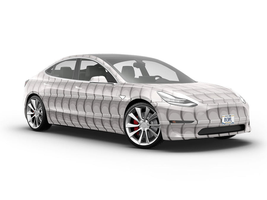 Grey Lipped Tile Vehicle Vinyl Wrap