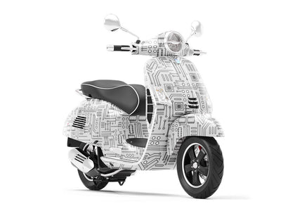 Grey Love Technology Vespa Scooter Wrap Film