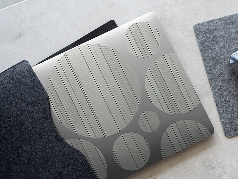 grey  DIY Laptop Stickers