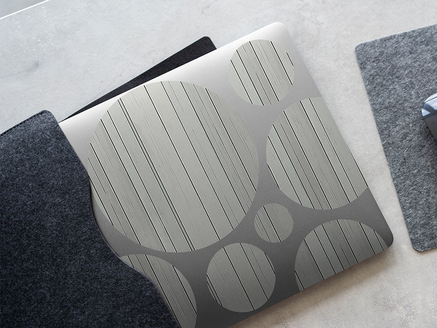 grey  DIY Laptop Stickers