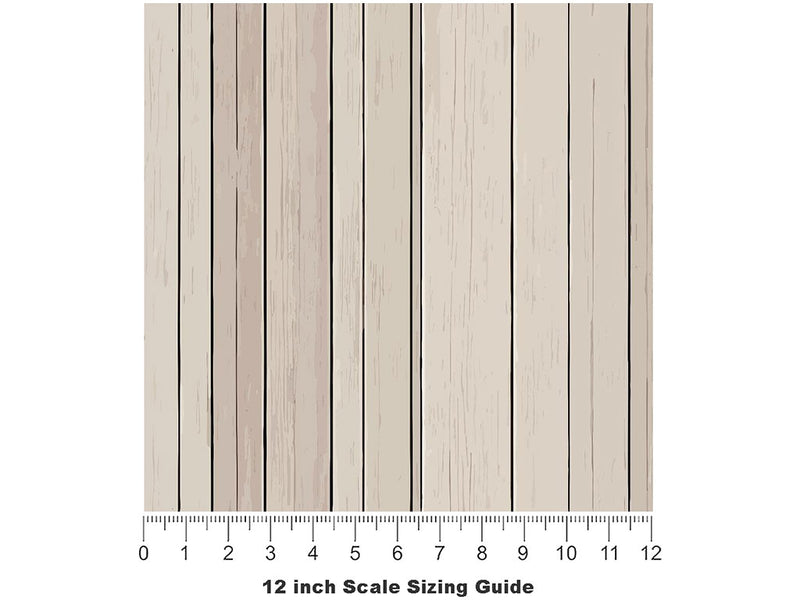 Grey  Wood Plank Vinyl Film Pattern Size 12 inch Scale~Rwraps Grey  Wood Plank Sizing Chart~3
