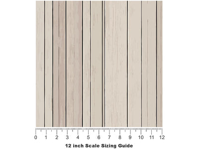 Grey  Wood Plank Vinyl Film Pattern Size 12 inch Scale~Rwraps Grey  Wood Plank Sizing Chart~3