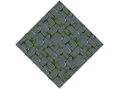 Grey Mossy Brick Vinyl Wrap Pattern