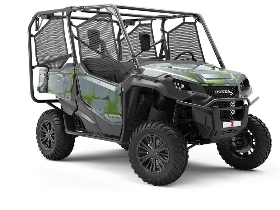 Grey Mossy Brick Utility Vehicle Vinyl Wrap