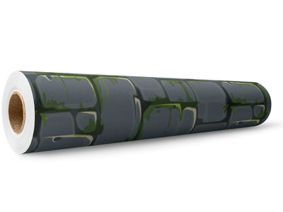 Grey Mossy Brick Wrap Film Wholesale Roll~Rwraps Series 914 Digitally Printed Vinyl Roll~5