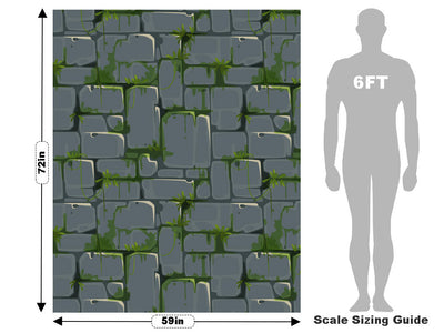 Grey Mossy Brick Vehicle Wrap Scale~Rwraps Series 914 Grey Mossy Brick Measurements~2