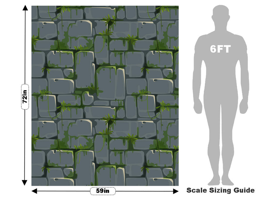 Grey Mossy Brick Vehicle Wrap Scale~Rwraps Series 914 Grey Mossy Brick Measurements~2