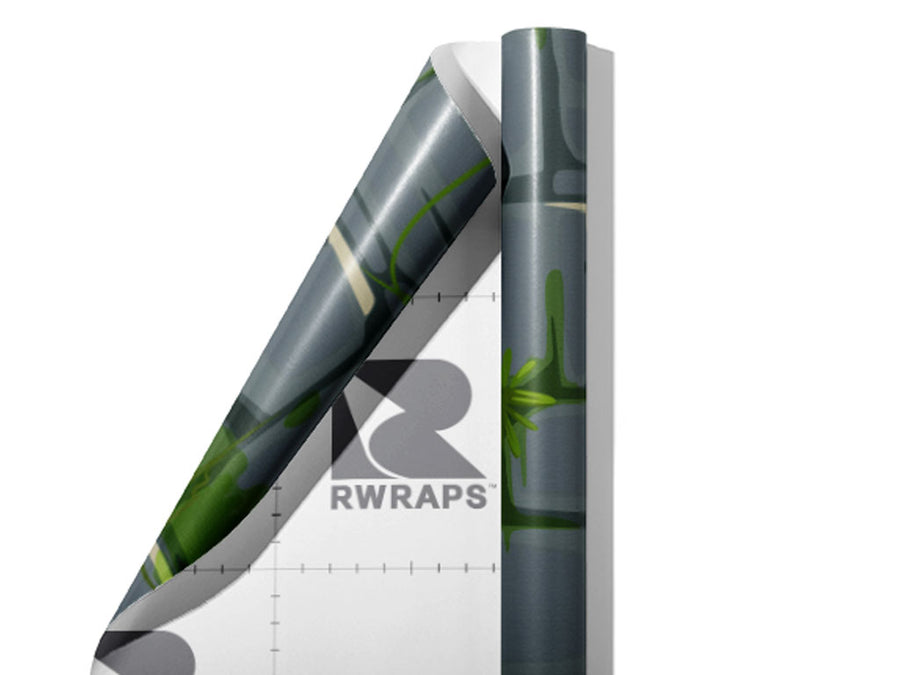 Grey Mossy Brick Wrap Film Sheets~Rwraps Series 914 Grey Mossy Brick Scrolled Sheet~4