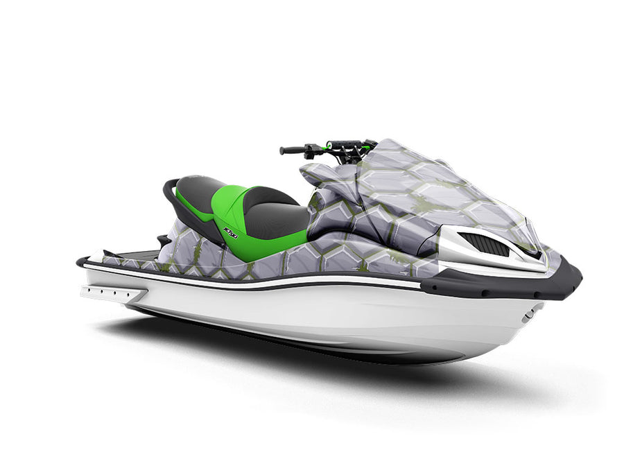 Grey Mossy Brick Jet Ski Vinyl Customized Wrap