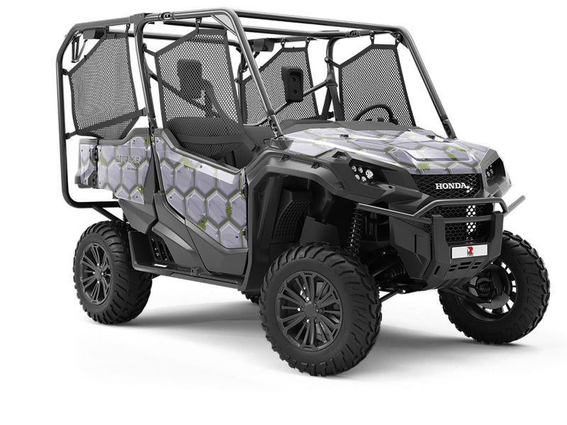 Grey Mossy Brick Utility Vehicle Vinyl Wrap