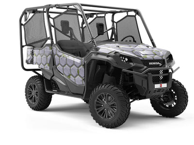Grey Mossy Brick Utility Vehicle Vinyl Wrap