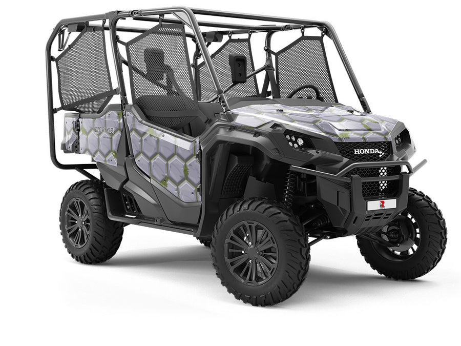 Grey Mossy Brick Utility Vehicle Vinyl Wrap