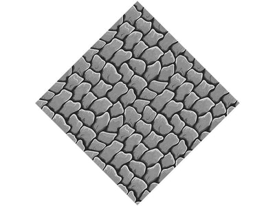 Grey  Cobblestone Vinyl Wrap Pattern