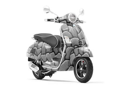 Grey  Cobblestone Vespa Scooter Wrap Film