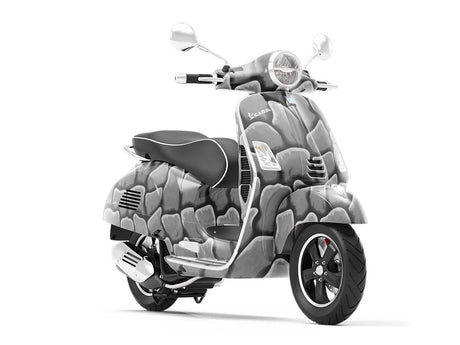 Grey  Cobblestone Vespa Scooter Wrap Film