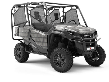 Grey Shake Tile Utility Vehicle Vinyl Wrap