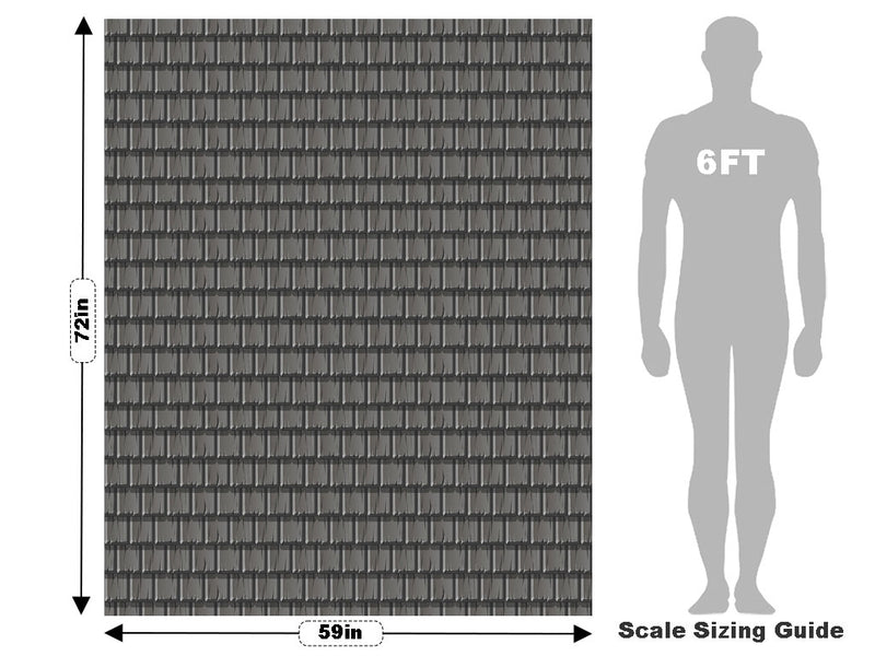 Grey Shake Tile Vehicle Wrap Scale~Rwraps Series 914 Grey Shake Tile Measurements~2