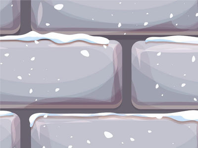 Grey Snow Brick Vinyl Wrap Pattern~Rwraps Series 914 Digitally Printed Vinyl Wrap~0