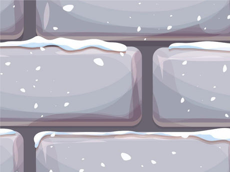 Grey Snow Brick Vinyl Wrap Pattern~Rwraps Series 914 Digitally Printed Vinyl Wrap~0