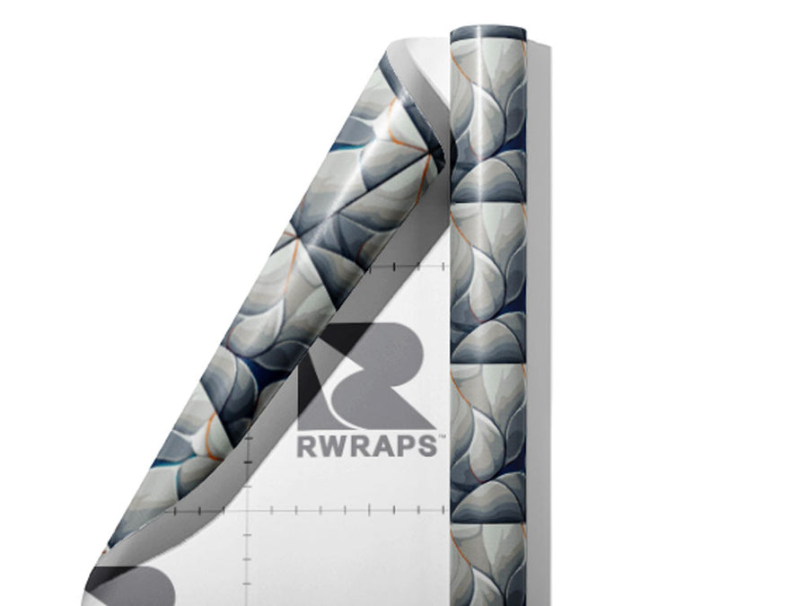 Grey Square Tile Wrap Film Sheets~Rwraps Series 914 Grey Square Tile Scrolled Sheet~4