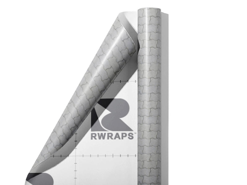 Grey Zigzag Brick Wrap Film Sheets~Rwraps Series 914 Grey Zigzag Brick Scrolled Sheet~4