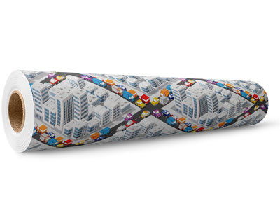 Gridlocked  Cityscape Wrap Film Wholesale Roll~Rwraps Series 914 Digitally Printed Vinyl Roll~5