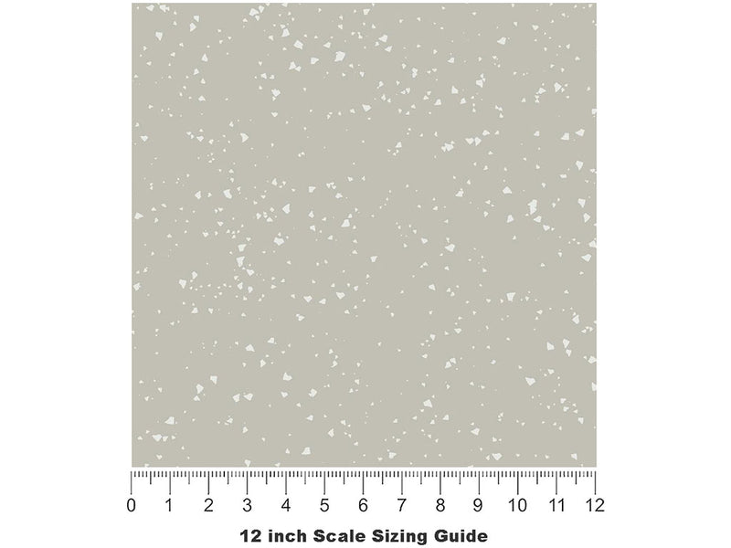 Grigio  Terrazzo Vinyl Film Pattern Size 12 inch Scale~Rwraps Grigio  Terrazzo Sizing Chart~2