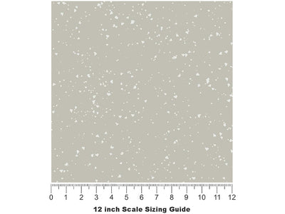 Grigio  Terrazzo Vinyl Film Pattern Size 12 inch Scale~Rwraps Grigio  Terrazzo Sizing Chart~2