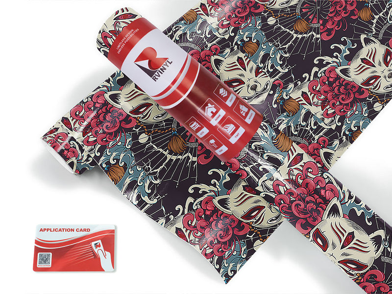 grinning kitsune japanese Craft Vinyl Roll