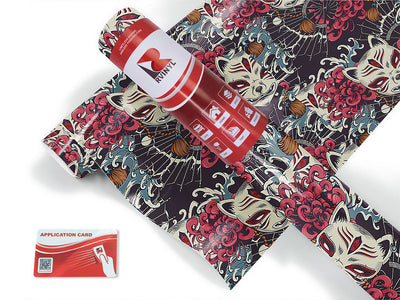 grinning kitsune japanese Craft Vinyl Roll