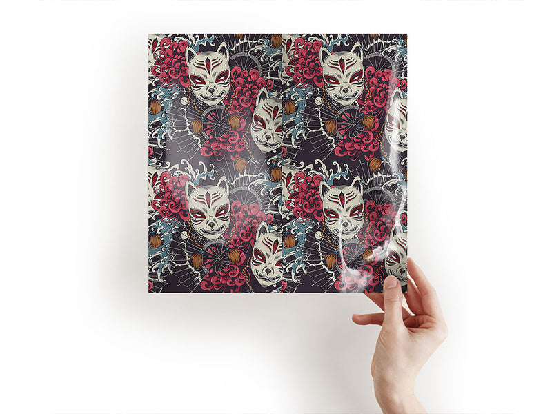 grinning kitsune japanese Craft Sheets