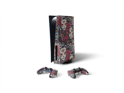 grinning kitsune japanese Sony PS5 DIY Skin