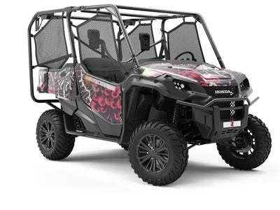 Grinning Kitsune Asian Utility Vehicle Vinyl Wrap