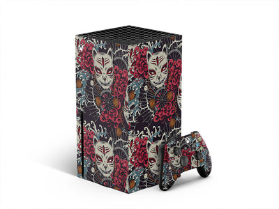 grinning kitsune japanese XBOX DIY Decal