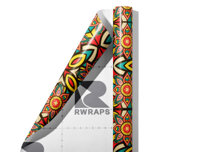 Groove Thing Retro Wrap Film Sheets~Rwraps Series 914 Groove Thing Retro Scrolled Sheet~3