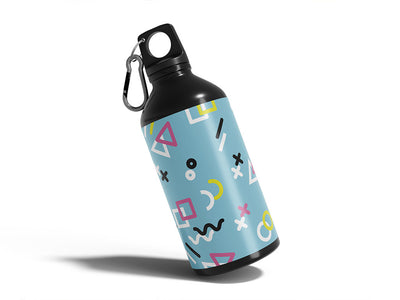 groovy baby abstract geometric Water Bottle DIY Stickers