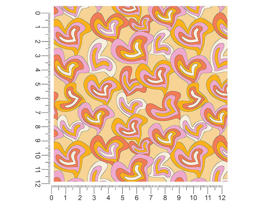 groovy baby heart 1ft x 1ft Craft Sheets