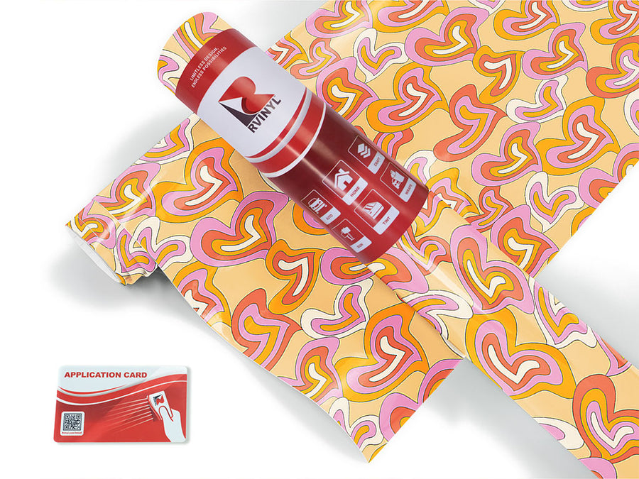 groovy baby heart Craft Vinyl Roll