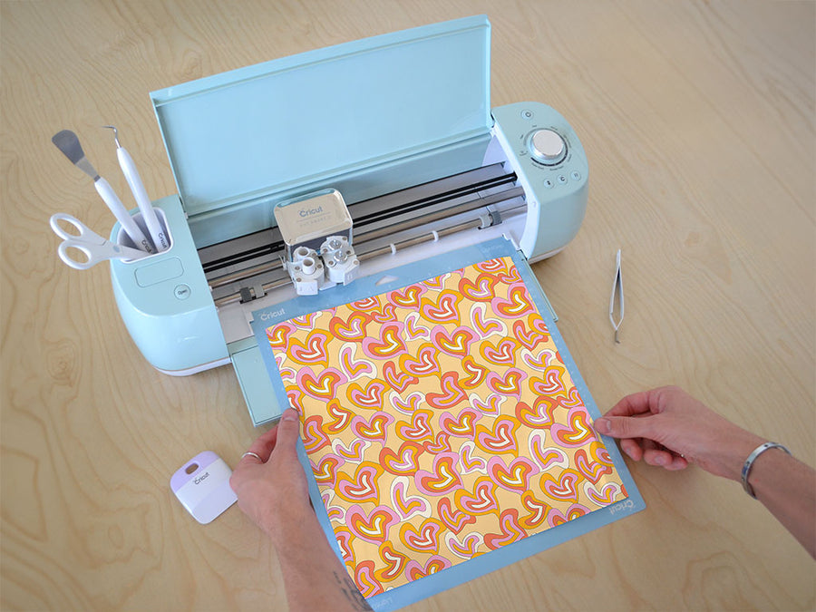 groovy baby heart Cricut Compatible Vinyl